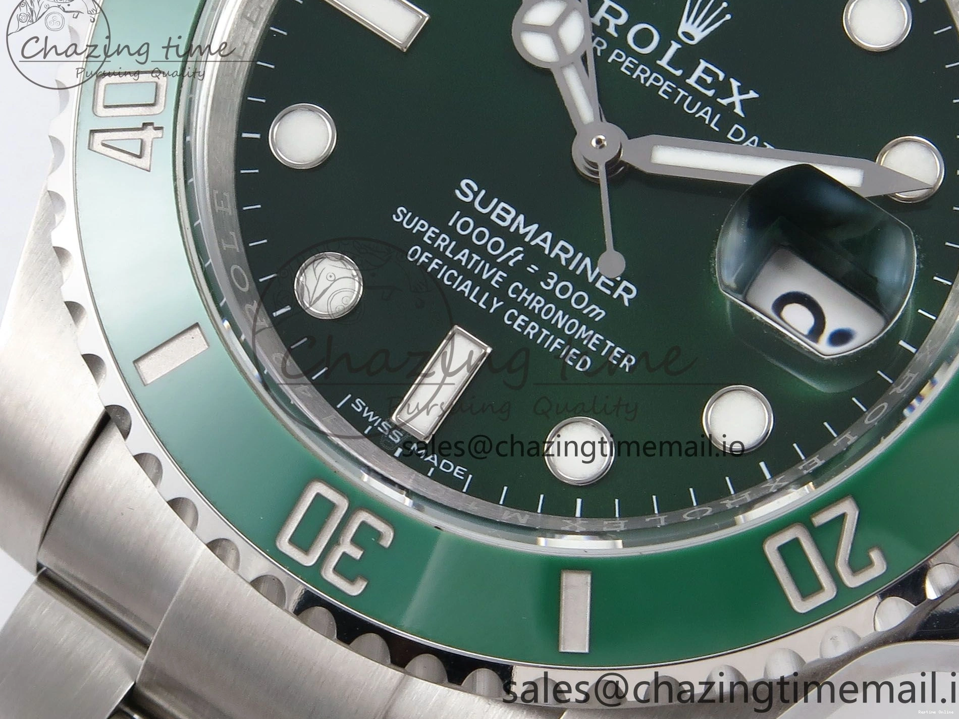 1222 Premium Submariner 116610 LV 40mm RF 1:1 Best Edition Green Ceramic on SS 904L Bracelet Steel VR 1014